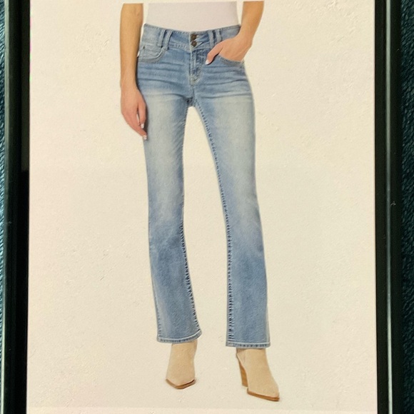 Wallflower Women's Light Blue Boot Cut Jeans - Picture 3 of 14